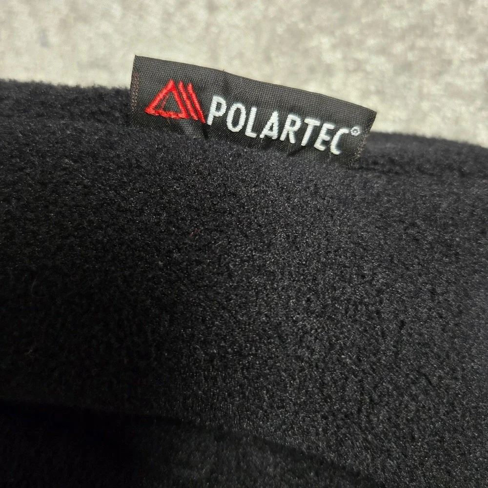 Polo Ralph Lauren Fleece Full Zip Bomber Jacket Tan Pony Logo Black Men's Sz L